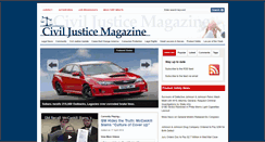 Desktop Screenshot of civiljusticemagazine.com