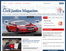 Tablet Screenshot of civiljusticemagazine.com